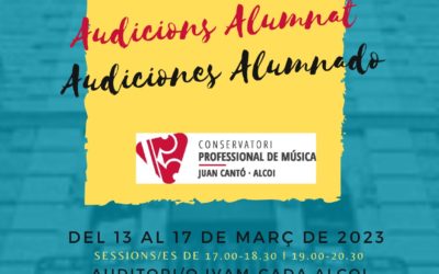 AUDICIONES ALUMNADO MARZO