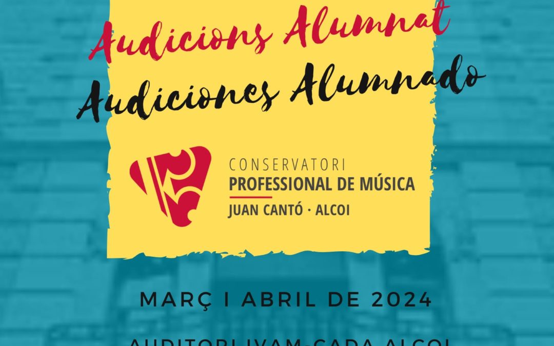 AUDICIONS ALUMNAT DE PRIMAVERA