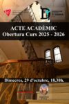OBERTURA DE CURS 2025/2026